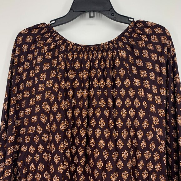 Old Navy Dress Poet Midi Long Sleeve Cinch Waist V Neck NWT - Picture 11 of 12